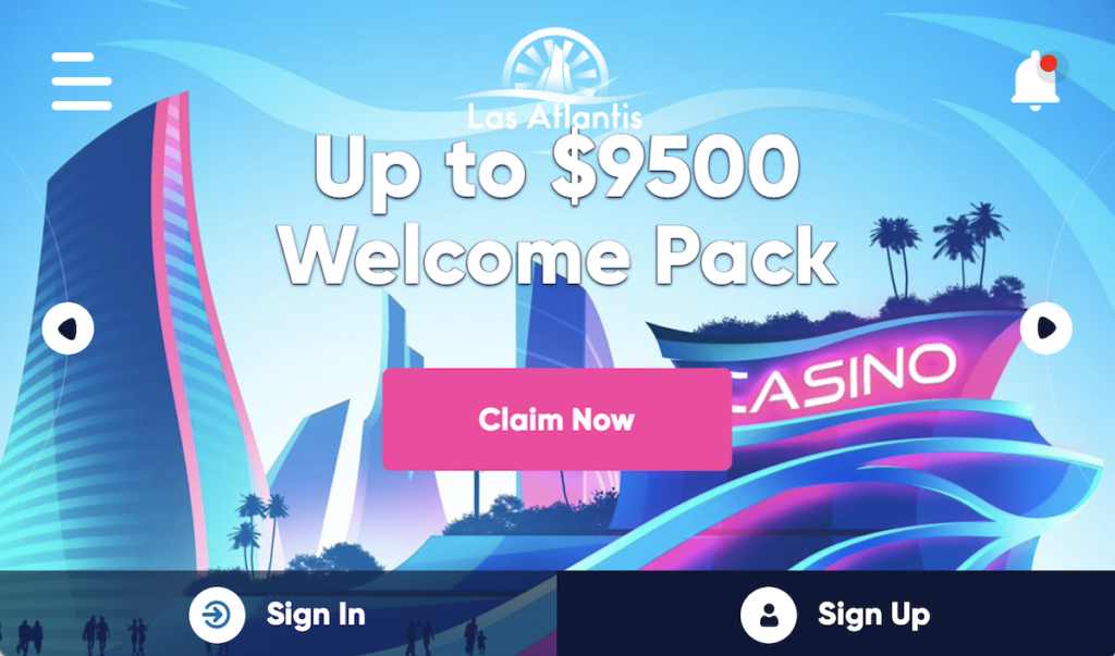 Las Atlantis Casino Homepage