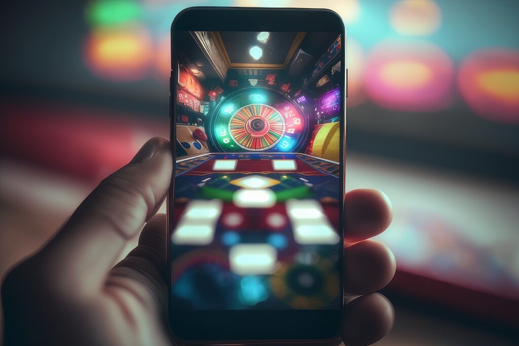 mobile phone with roulette